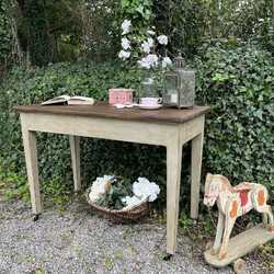 Grey Vintage Country Farmhouse Style Console Table / Dining Table / Desk / Basin Base