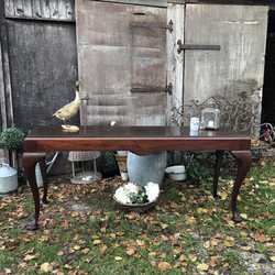Unique Large Antique Mahogany Doctor's Bed Buffet Side Table / Console Table / Desk