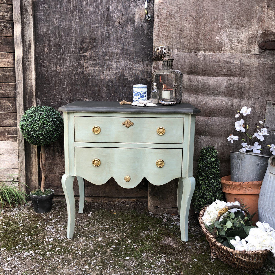 Duck Egg Blue Vintage French / Gustavian Country Style Chest of Drawers / Basin Base Shop